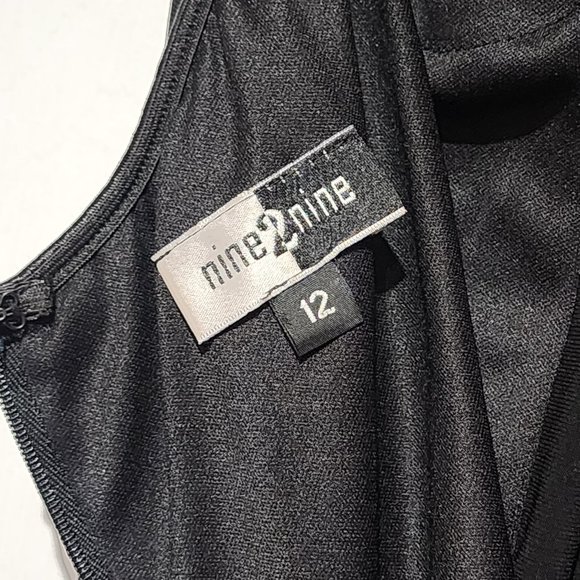 Nine 2 Nine, Size 12, Black long dress - Picture 6 of 6